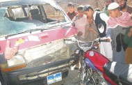 خیرابا د میں ٹریفک حادثہ، ایک شخص زخمی