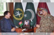 Pakistan Army chief Meet Afghan Embissidor in Islam Abad