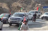 پی پی پی صوبائی صدر کا دورہ سوات، بریکوٹ سے بڑا قافلہ ہمایوں خان کیلئے روانہ