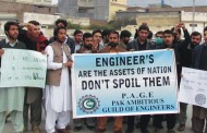 انجینئر ز عالمی دن کے موقع پر انجینئر نگ کمیٹی کا مطالبات کے حق میں سوا ت پریس کلب کے سامنے احتجاجی مظاہرہ