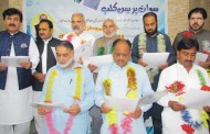 سوات پریس کلب کے نومنتخب کابینہ کی حلف برداری، شوکت یوسفزئی نے مطالبات مان لئے