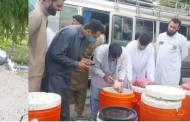 حلال فوڈ اتھارٹی کا لنڈاکے چیک پوسٹ پرکارروائی، 7 سوکلو گوشت اور 3سو کلو دودھ ناقص اشیاء ضائع