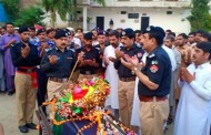 دیر لوئیر ریموٹ کنٹرول دھماکہ میں شہید حوالدار کی نماز جنازہ ادا