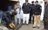 سوات،تین ہزارلیٹر سے زائد شراب نالے میں بہہ گئے