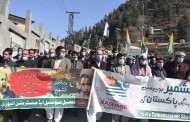 ڈبلیو ایس ایس سی کی جانب سے کشمیر ریلی کا انعقاد