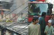 سوات ، مینگورہ کے آیاز بیکری کے گودام میں آتشزدگی