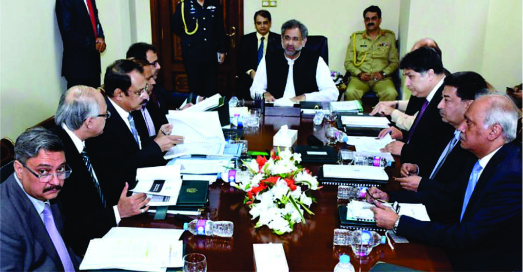 وزیراعظم شاہد خاقان عباسی کی زیر صدارت توانائی سے متعلق کابینہ کمیٹی کا اجلاس