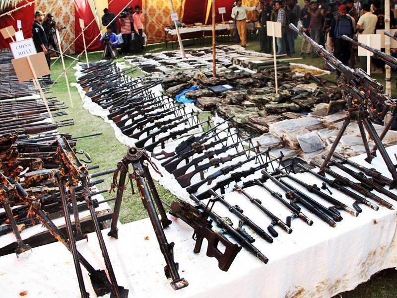 باجوڑ ایجنسی،سکیورٹی فورسز نے ہتھیاروں ،دھماکہ خیز مواد کی بڑی مقدار قبضہ میں لے لی