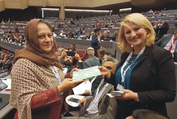 مسرت احمد زیب نے عالمی فورم پر سوات کے حق کیلئے اواز اٹھادی