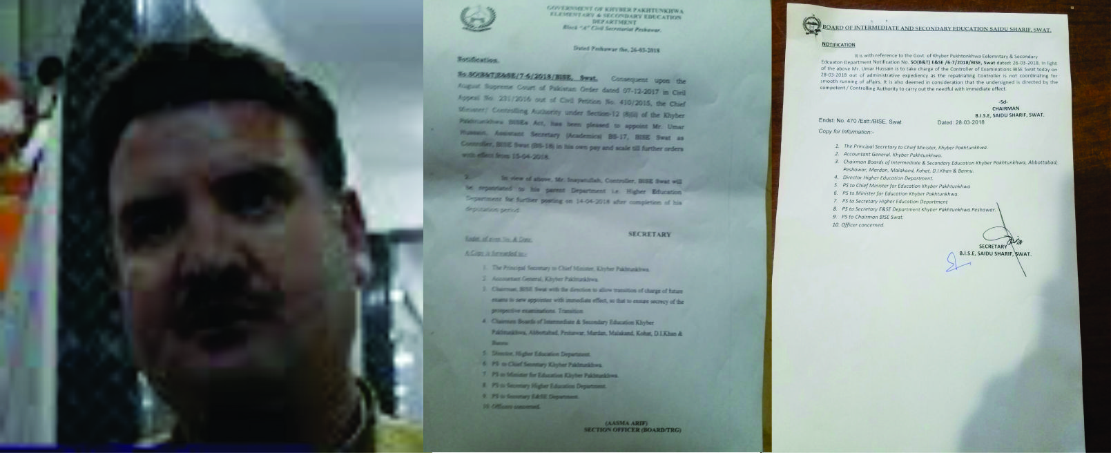 تبدیلی کے آثار ، سوات بورڈ میں چار عہدوں پر صرف ایک شخص تعینات 