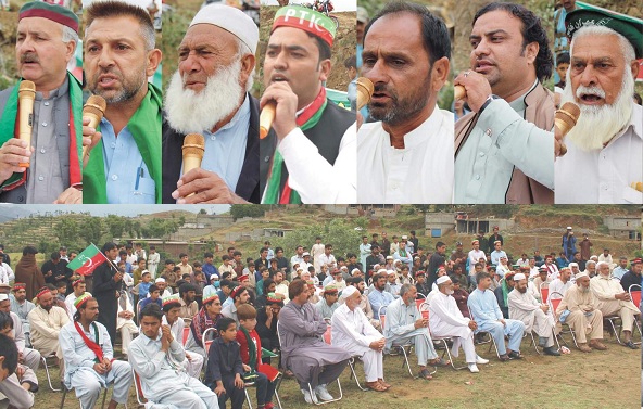 تحریک انصاف کے سینئر نائب صدر کی قیادت میں ریلی ، سعید خان کو موزوں امیدوار قراردیدیا گیا