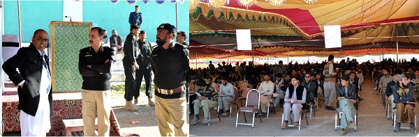 ڈی پی او سوات کاپولیس کانستیبل بھرتی کیلئے امتحانی مرکز کا دورہ