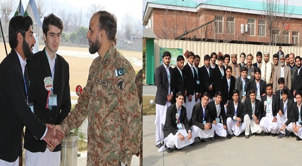 ڈگری کالج خوازہ خیلہ کے طلباء کا جی او سی سے ملاقات،تعلیم کے فروغ پر بات چیت