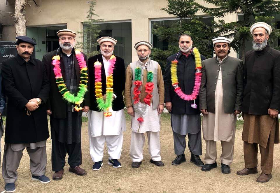 اے ڈی انفارمیشن سوات کادورہ سوات پریس کلب ۔ نئے منتخب کابینہ کو مبارکباد