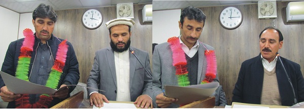 تحصیل کونسل سوات کا اجلاس، الیکشن جیتنے والوں نے حلف اٹھالیا