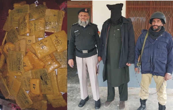 سوات پولیس نے کروڑوں روپے کی منشیات سمگل کرنے کی کوشش ناکام بنادی ، 3من اعلیٰ کوالٹی چرس اور دو کلو افیون برآمد