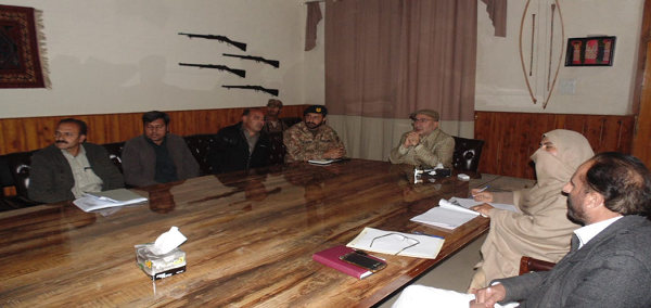 تعلیمی ایمرجنسی ، سوا ت میں پاک فوج اور ضلعی انتظامیہ میں اہم تر ین ملاقات