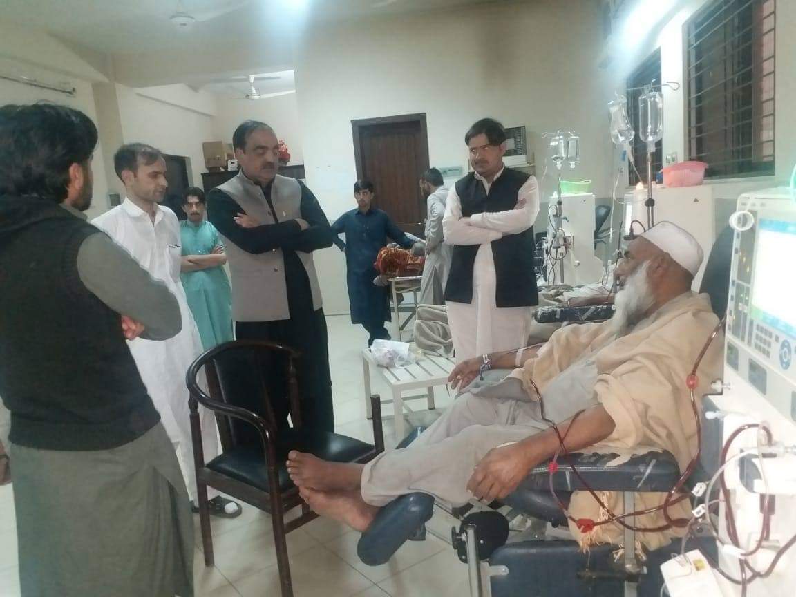 ضلعی ناظم اعلی سوات محمد علی شاہ کا کڈنی ہسپتال پر چھاپہ