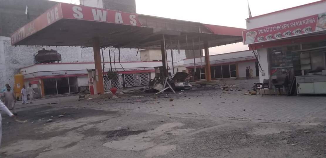 گیس فلنگ سٹیشن قمبر میں دھماکہ ، 5 افراد زخمی