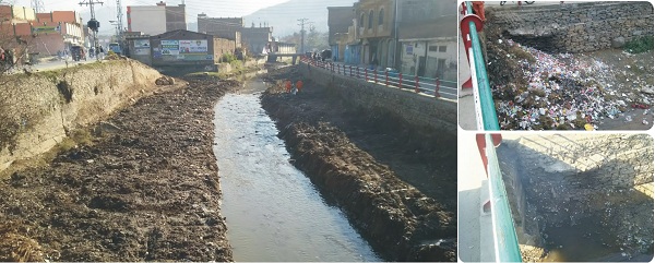 مینگورہ خوڑ میں صفائی کا گرینڈ اپریشن جاری، خوڑ کو صاف کرکے شہر کی خوبصورتی دوبارہ واپس لائینگے آصف سلیم