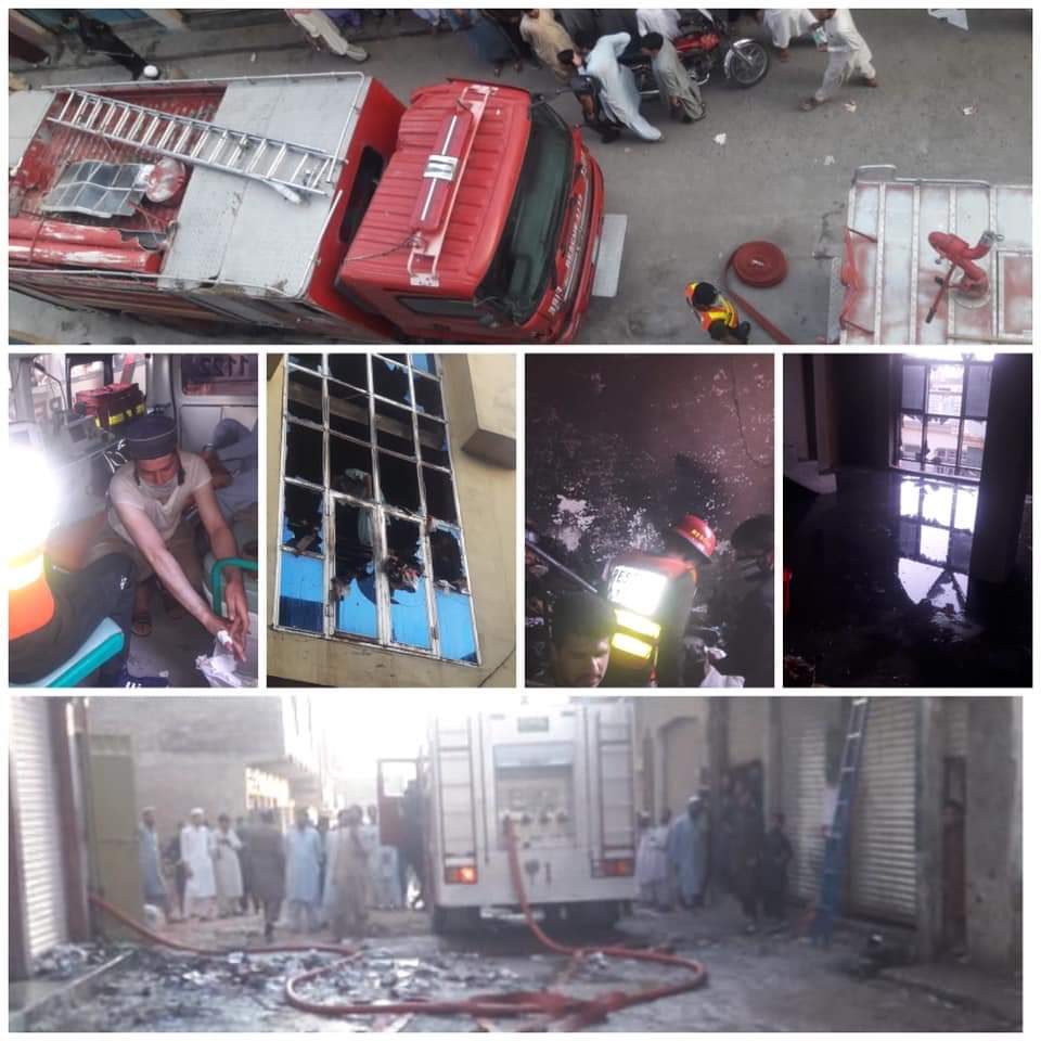مینگورہ ،مارکیٹ میں آگ بھڑک اٹھی دو افراد جھلس گئے