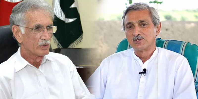 مجھے معاف کردیں، پرویز خٹک نے جہانگیر ترین سے معافی مانگ لی‎‎