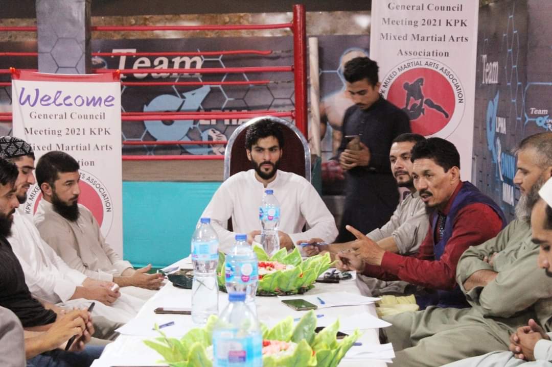 کے پی مکسڈ مارشل آرٹس ایسوسی ایشن کی جنرل کونسل کا اجلاس