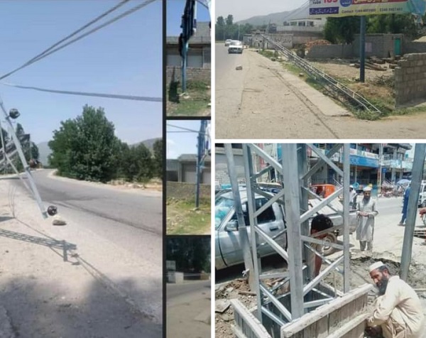 ڈی سی سوات کا سوات نیوز کی خبر پر ایکشن ، واپڈا والوں نے تاریں اور کھمبہ ٹھیک کرایدا