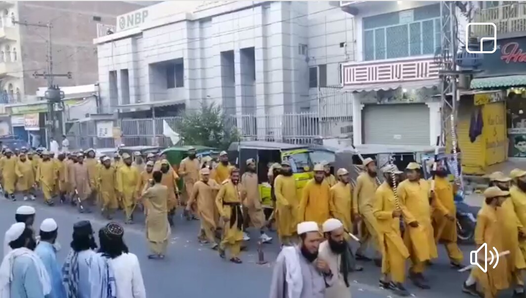 انصارالاسلام کے سات سو سے زائد رضاکاروں نے گراسی گراونڈ سنبھال لیا