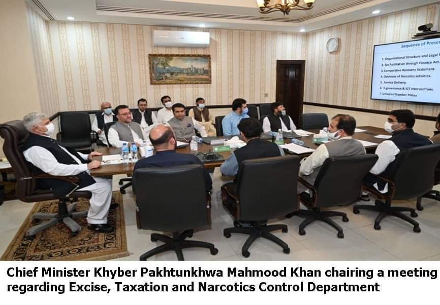 محکمہ ایکسائز ٹیکسیشن اینڈ نارکاٹکس کنٹرول میں بھی بڑے پیمانے پر اصلاحات کے نفاذ کا عمل جاری ہے۔محمودخان