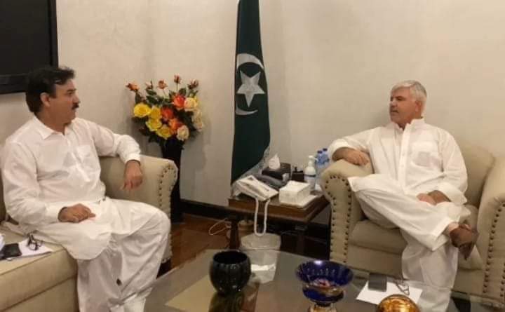 وزیراعلی کادورہ شانگلہ، شوکت یوسفزئی کا محمودخان سے ملاقات