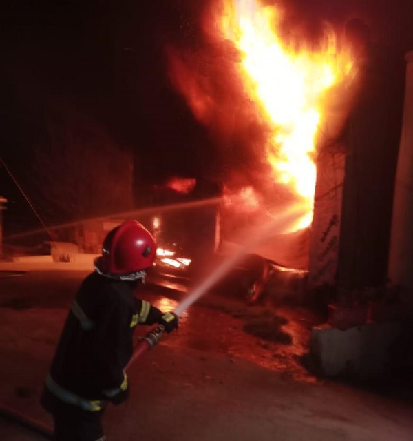 سوات، ٹائر دوکان میں اگ لگنے سے ایک کروڑ کا نقصان