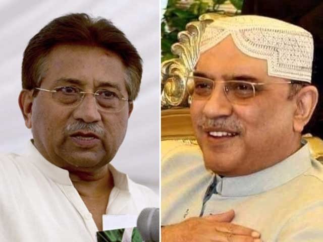 آصف زرداری اور پرویز مشرف سے متعلق مقدمات کی سماعت کرنے والا بینچ تحلیل