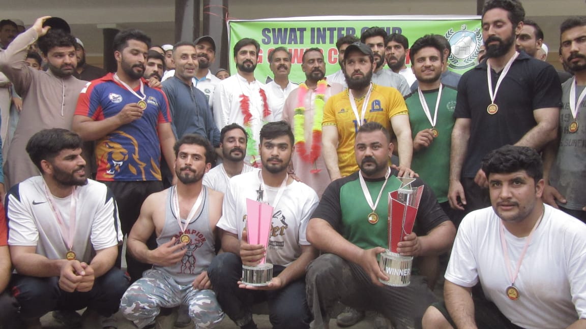 سوات:ڈسٹرکٹ سپورٹ سوات کے زیر اہتمام انٹر ڈسٹرکٹ ٹگ اف وار مقابلوں کا انعقاد